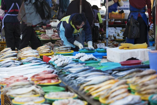 韓国の伝統的な市場 — ストック写真