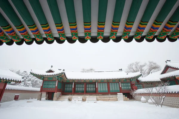 Gyeongbokgung ανάκτορο το χειμώνα — Φωτογραφία Αρχείου