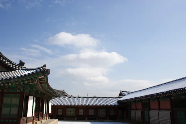 Gyeongbokgung palace-ban Dél-korea — Stock Fotó
