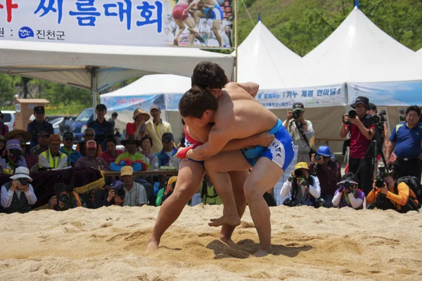 Nongdari lucha libre festival tradicional — Foto de Stock