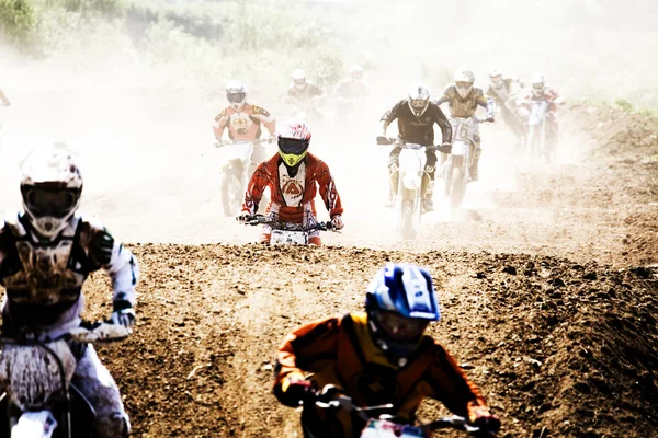 Corse di motocross — Foto Stock