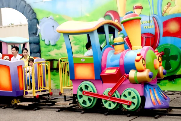 Amusement park train — Stock Photo, Image