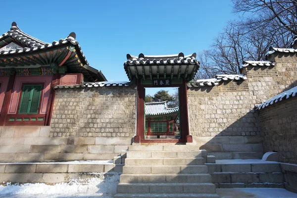 在韩国，昌德宫宫 — 图库照片
