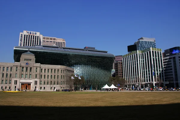 Seul City Hall Plaza — Fotografia de Stock