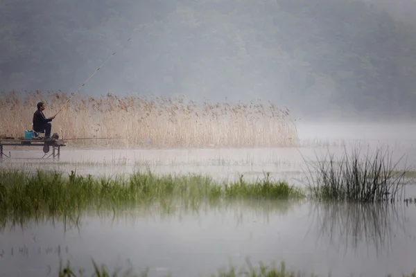 Fischen in Südkorea schöne gapyeong — Stockfoto