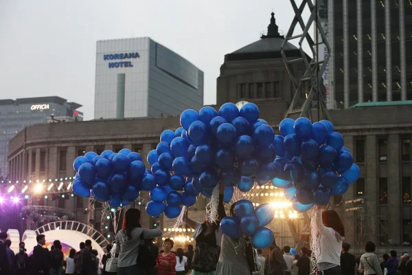 Толпа болельщиков чемпионата мира — стоковое фото