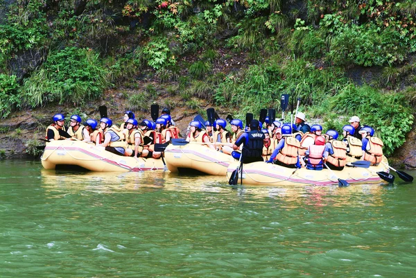 Dong River rafting in South Korea — Stock Photo, Image
