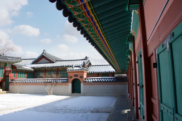 Pałac gyeongbokgung w Korei Południowej — Zdjęcie stockowe