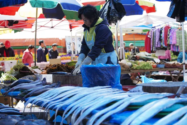 Traditionele markt in Zuid-korea — Stockfoto