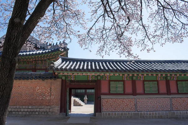 Gyeongbokgung palace-ban Dél-korea — Stock Fotó