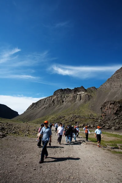 Lidé na hory paektu — Stock fotografie