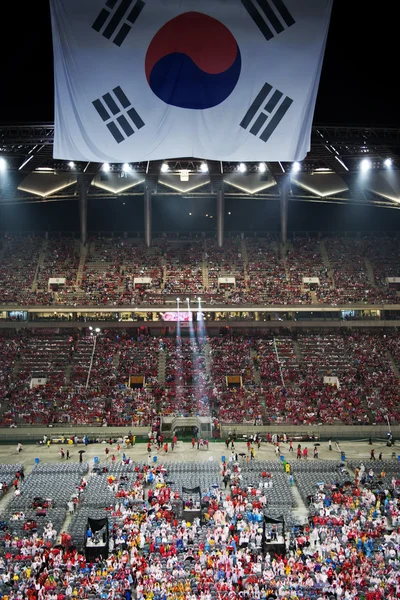 Pubblico tifo al World Cup Stadium in Corea del Sud — Foto Stock