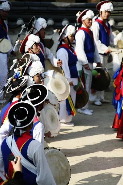 Daeboreum, pungmullori 보름달 축제 — 스톡 사진