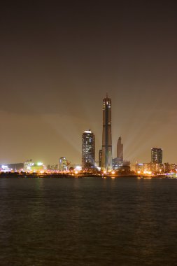 The skyscrapers of Yeouido in Seoul from across the Han River