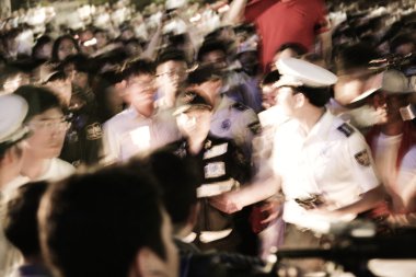 kalabalıklar içinde güney korea gösteri Seul Plaza ralli