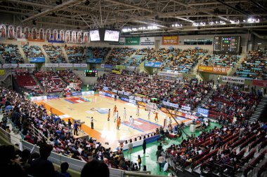 Spor Basketbol arena oyun sırasında