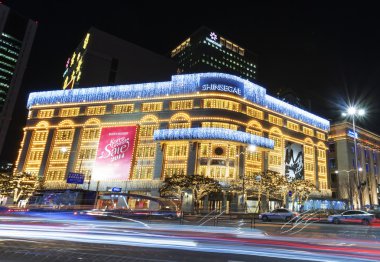 Seul güzel gece görünümü