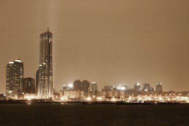 han Nehri Seul güzel gece görünümü