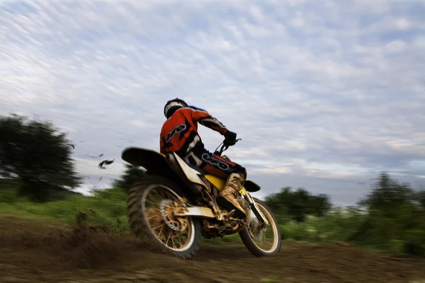 Corrida de motocross — Fotografia de Stock