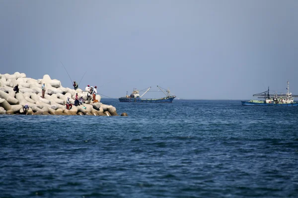 Pesca en el mar Isla de Jeju — Foto de Stock