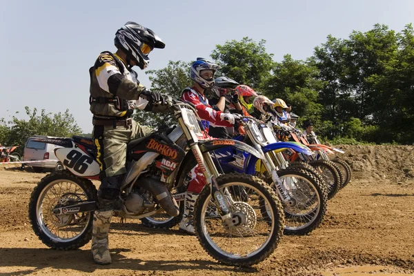 Corrida de motocross — Fotografia de Stock