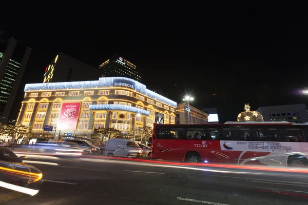 Vacker natt syn på seoul — Stockfoto