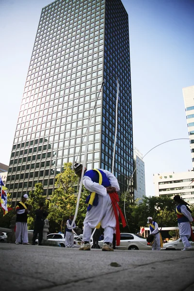 Traditionele festivals in Zuid-korea, pungmullori — Stockfoto