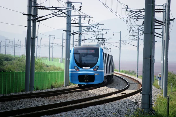 Transporte ferroviário em Coreia do Sul — Fotografia de Stock