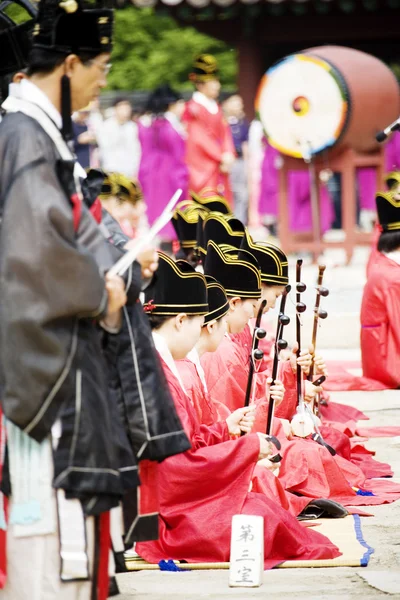 Traditional festivals in South Korea, Jongmyo Rituals, Jongmyojerye — Stock Photo, Image