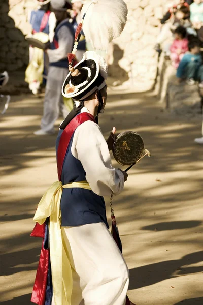 Dança tradicional na Coréia do Sul, Samullori — Fotografia de Stock