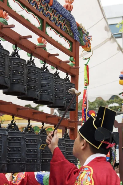 Festivais tradicionais em Coréia do Sul, Jongmyo Rituals, Jongmyojerye — Fotografia de Stock