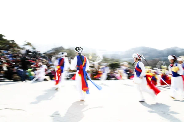 Daeboreum, pungmullori 보름달 축제 — 스톡 사진