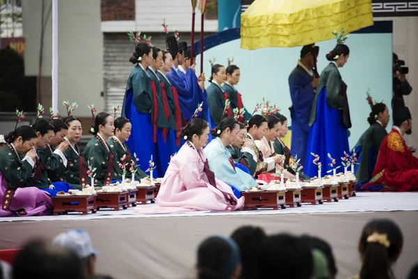 在韩国的传统节日 — 图库照片