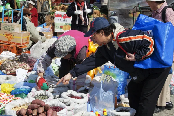 Mercato tradizionale in Corea del Sud — Foto Stock