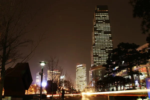 Hermosa vista nocturna de Seúl — Foto de Stock