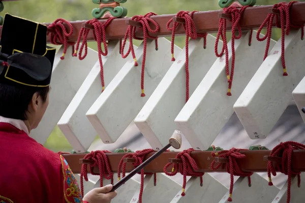 Traditionele festivals in Zuid-korea, jongmyo rituelen, jongmyojerye — Stockfoto