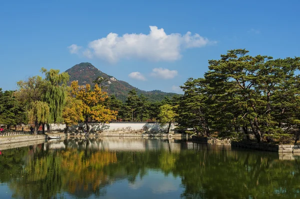 Pałac gyeongbokgung w Korei Południowej — Zdjęcie stockowe