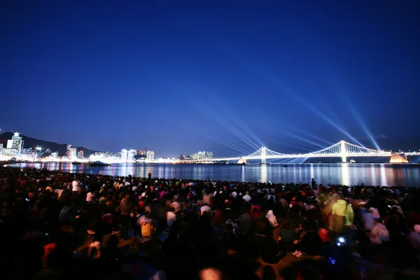 Busan internationale vuurwerk festival — Stockfoto