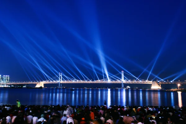 Festival internazionale dei fuochi d'artificio di Busan — Foto Stock