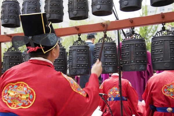 Παραδοσιακά πανηγύρια στη Νότια Κορέα, τελετουργικά jongmyo, jongmyojerye — Φωτογραφία Αρχείου