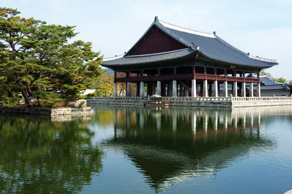 Gyeongbokgung palace-ban Dél-korea — Stock Fotó