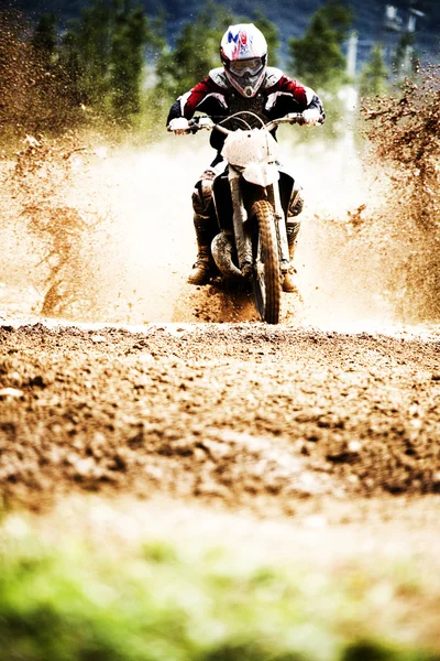 Corrida de motocross — Fotografia de Stock