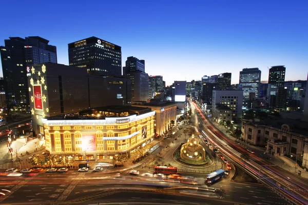 Beautiful night view of Seoul — Stock Photo, Image