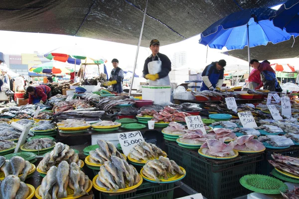 Tradycyjnego rynku w Korei Południowej — Zdjęcie stockowe