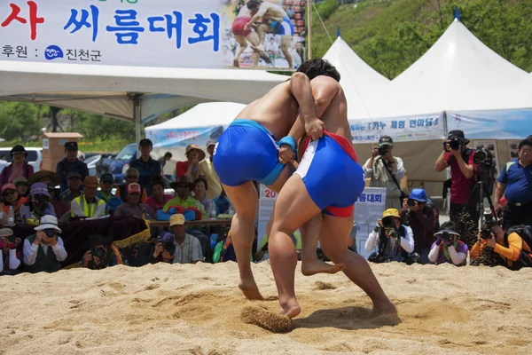 Nongdari wrestling festival tradizionale — Foto Stock