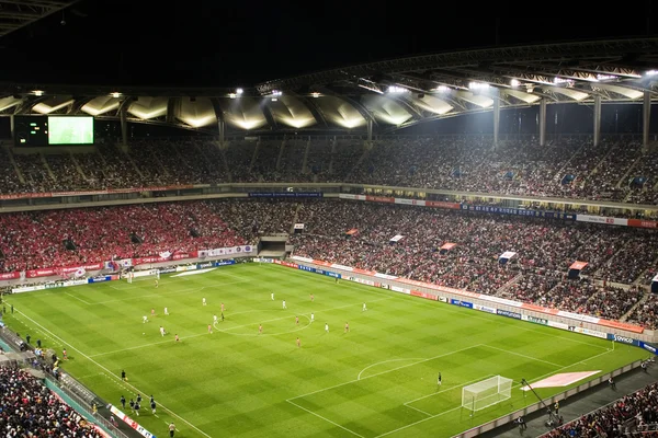 게임 도중 상 암 축구 경기장 — 스톡 사진