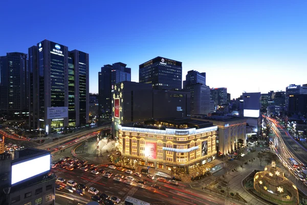 Widok pięknej nocy Seulu — Zdjęcie stockowe