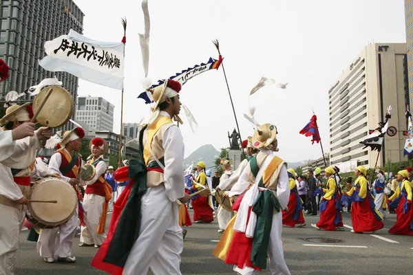 首尔节日游行 — 图库照片