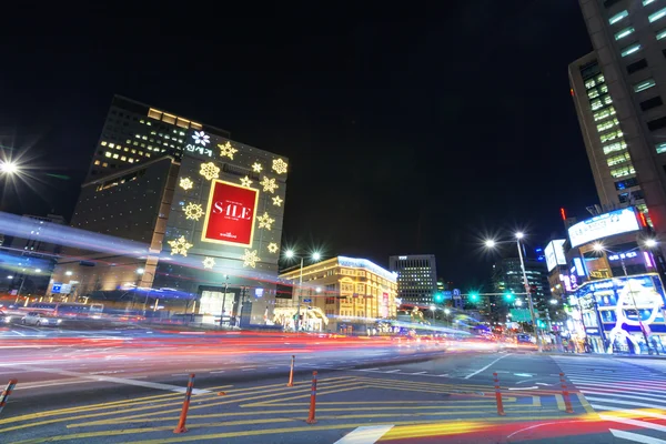 Bela vista noturna de Seul — Fotografia de Stock