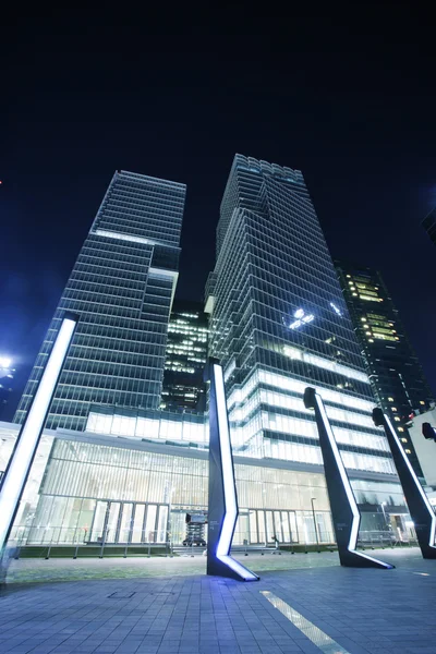 Noční pohled na cheonggyecheon — Stock fotografie